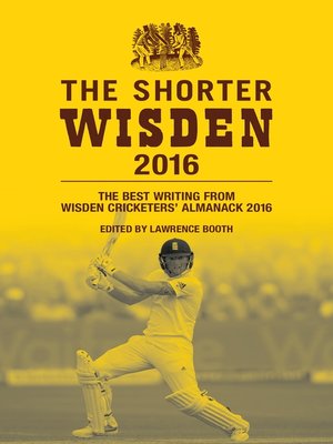 cover image of The Shorter Wisden 2016